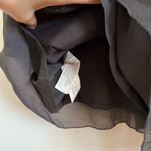 Y2K Vintage Zara Gray Grey Grunge Embellished Sparkly Cut Out Tank Dress Mini L - Picture 15 of 16